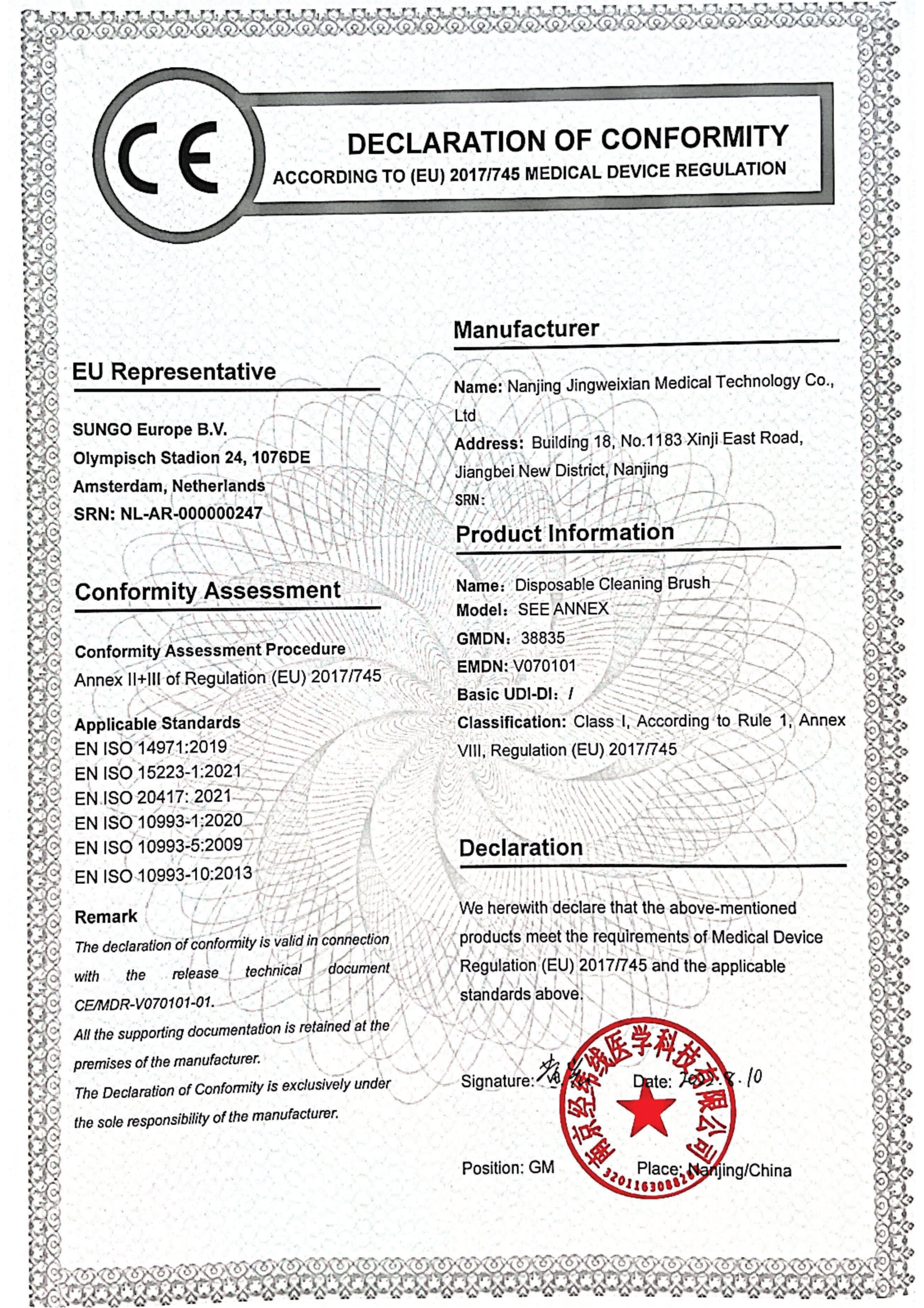 CE Certificate